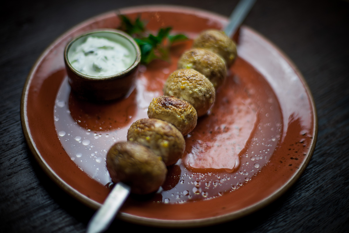 Шашлык из шампиньонов