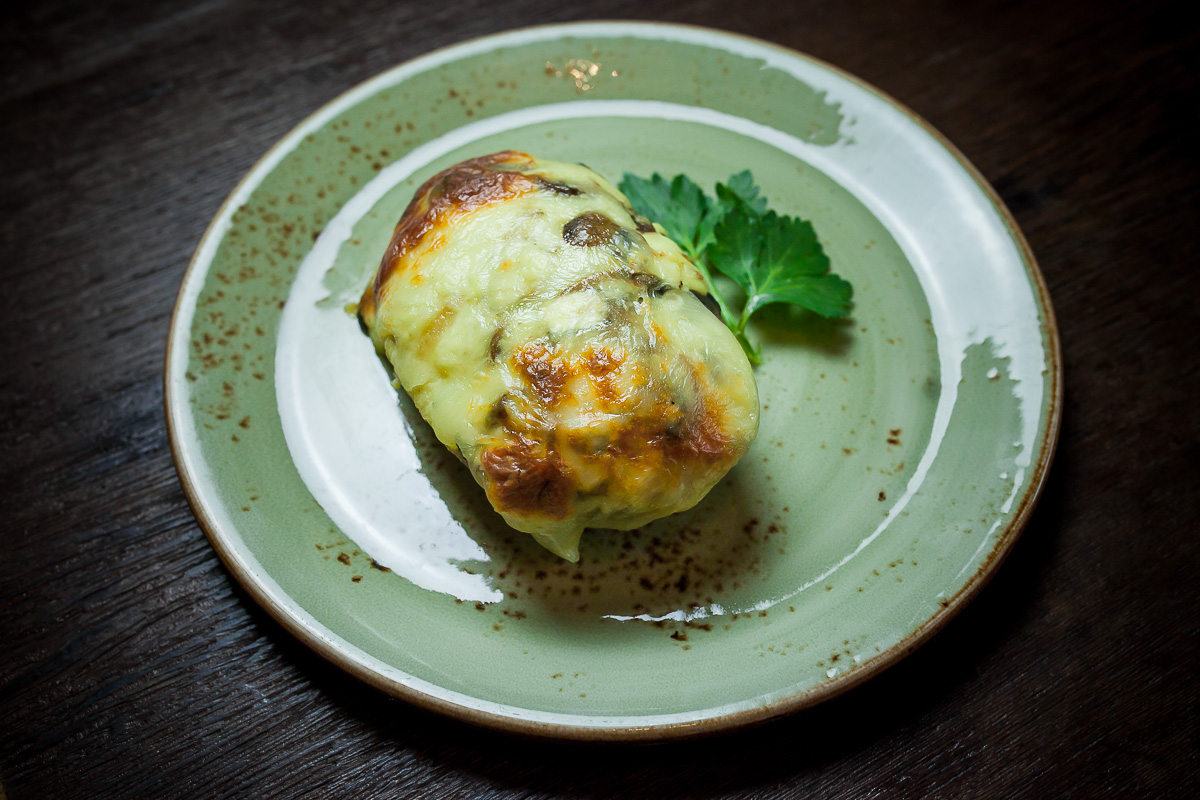 Жульен с курицей и грибами